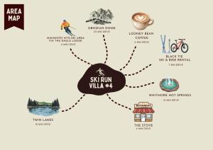 a map of the six run williamias trail at Spacious 3BD & Loft Villa - Convenient to Slopes in Mammoth Lakes