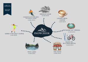 a map of the snow sweepers diagram at Snowcreek #059 Near Shuttle & Activities in Mammoth Lakes