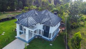 an overhead view of a house with a roof at Grato Pacho in Kisumu