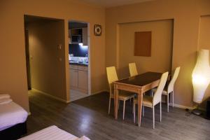 Kuchyň nebo kuchyňský kout v ubytování Ambassador Suites Antwerp