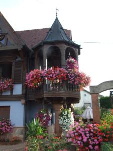 Zahrada ubytování Chambre d'Hôtes "Au Vigneron"