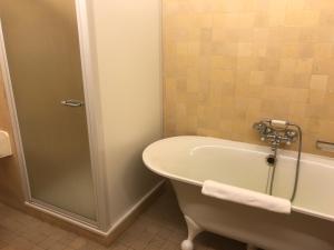 Koupelna v ubytování Hotel Villa Escale