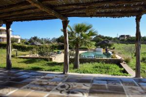a view of the pool from the house at Tassourt Lodge in Essaouira +21 photos