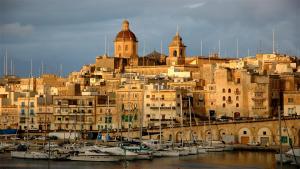 a group of boats are docked in a harbor at No. 17 Birgu in Birgu