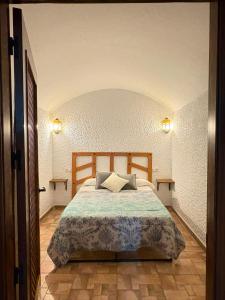 a bedroom with a bed in a room at Cuevas Uropia in Graena +17 photos