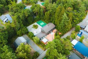 an overhead view of a house with a pool at Tanglin Maison Hakuba by Jade Villa in Hakuba