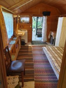 a view of the inside of a tiny house at EkoPens in Radziszów