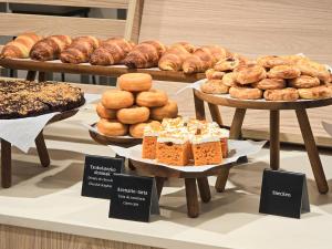 a display of breads and pastries in a bakery at DWO San Sebastián in San Sebastián