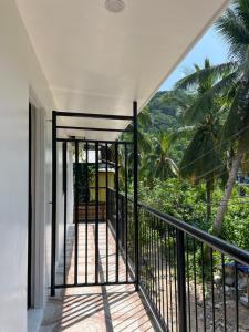 a view from the balcony of a house at The LineUp Surf House Pacifico in San Isidro