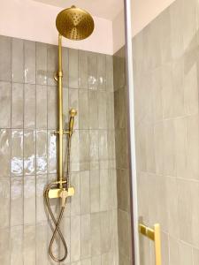 a shower with a shower head in a bathroom at Le Cocon Provençal in Monteux +6 photos