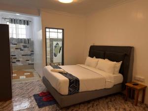 a bedroom with a large bed in a room at VIJIJI HOTEL & CONFERENCE in Eldoret