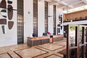 a lobby of a hotel with a reception desk at Corendon Hydros Club Kemer - Ultra All Inclusive in Kemer +215 photos
