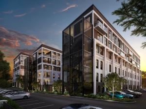 a rendering of a building with cars parked in a parking lot at BlackBrick Bryanston in Johannesburg +3 photos
