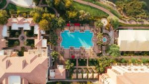 an aerial view of a resort with a swimming pool at Hilton Lake Las Vegas Resort & Spa in Las Vegas