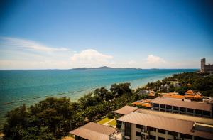 a view of the ocean from a building at Viewtalay Beachfront by ND in Pattaya South