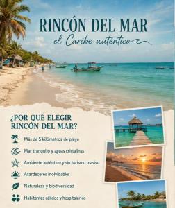 a flyer for a vacation in the maldives at Casa Completa - Macondo Beach House in Rincón