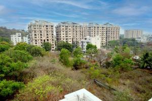 a view of a city with tall buildings at Hotel Ram Way in Visakhapatnam