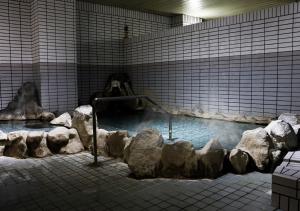 a pool of water with rocks in a building at Hakodate - Hotel / Vacation STAY 34006 in Hakodate