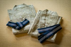 two ties sitting on top of a table at Higashiyama Kageroi in Kanazawa +32 photos