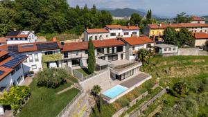 an aerial view of a mansion at Persolis luxury sun residence in Kojsko