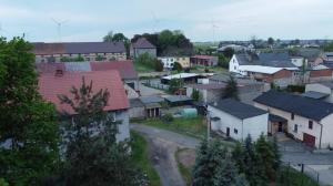 an aerial view of a small town with houses at Noclegi Adam in Radonia +7 photos