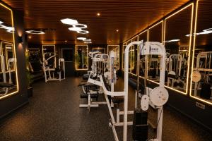 a gym with rows of treadmills and machines at Ananta Express Jaunpur in Jaunpur