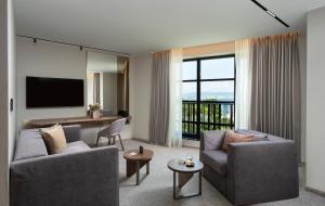 Televisyen dan/atau pusat hiburan di The Mill Boutique Hotel