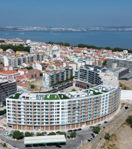 an aerial view of a large apartment building at AlvaLoft Barreiro in Barreiro