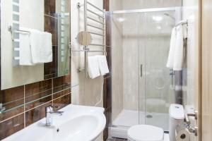Koupelna v ubytování ApartHotel Belvedere Residence Becici Budva