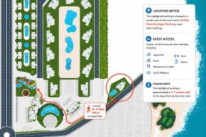 a map of the proposed site of a park at Helena Sea Breeze Apartments - Resort Living with Pools & Full Facilities in Kalecik