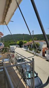 a view from the deck of a boat at Rafael & Sofia Luxury Suites in Ammoudia