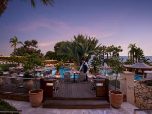 a view of the pool at a resort at Mediterranean Beach Hotel in Limassol
