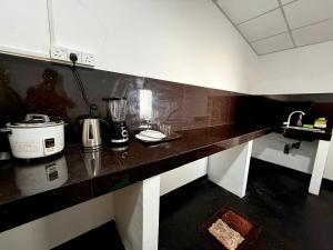 a kitchen with a counter with a blender on it at Villa 87 - Anuradhapura in Anuradhapura