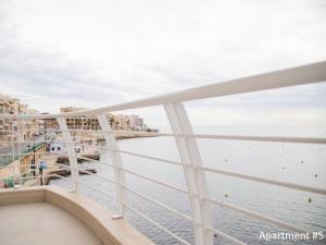 a view of the water from a cruise ship at Riviera Holiday Apartments - Seafront - Wifi in Marsaskala