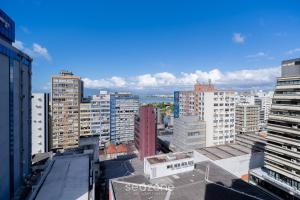 a view of a city with tall buildings at Apt in Downtown Floripa CAT0905 in Florianópolis