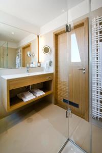 Koupelna v ubytování Hotel Thalmair