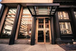 a store front with glass doors on a building at Duane Street Hotel Tribeca, Belvilla District 6 Formerly Sonder in New York +83 photos