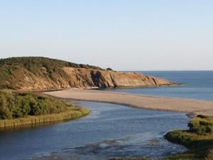 a beach next to a body of water at Apart Hotel Apolonia Palace in Sinemorets