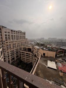 a view of a city with tall buildings at Rabbit Stays apartment in Zirakpur
