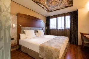 a bedroom with a large bed in a room at Hotel Sancho Abarca Petit SPA in Huesca