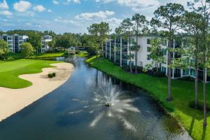 an aerial view of a river with condos at Marriott's Royal Palms in Orlando