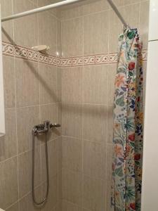 a shower with a shower curtain in a bathroom at Atalaya 5 - VUT5463AS in Ribadesella +17 photos