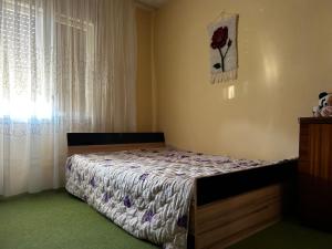 a bedroom with a bed and a window at Sremac in Kupinovo
