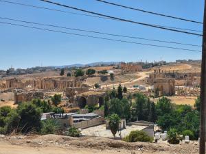 a view of the ancient city of ephes at Heart of Jerash in Jerash