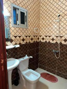 a bathroom with a toilet and a sink at Immobilier du siecle in Abidjan
