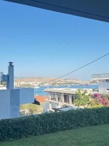 a view of a body of water from a building at Casa Marino in Chalkida