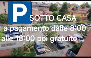 a picture of a parking lot with cars parked at APARTMENT kitchen BOLOGNA in Bologna