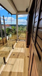 a view from the porch of a house at Próximo aSerra do Rio do Rastro in Lauro Müller