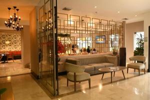 O zonă de relaxare la Hotel Morrison Zona T