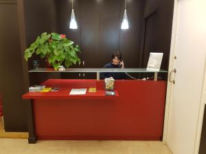 Vstupní hala nebo recepce v ubytování Hotel Restaurant Les Oceanides